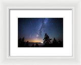 Perseid Meteor Shower From Tahoe - Framed Print