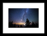 Perseid Meteor Shower From Tahoe - Framed Print