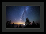 Perseid Meteor Shower From Tahoe - Framed Print