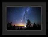 Perseid Meteor Shower From Tahoe - Framed Print