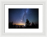 Perseid Meteor Shower From Tahoe - Framed Print