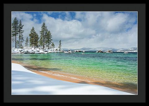 Pristine Shores By Brad Scott - Framed Print