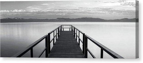 Pure State Of Mind Lake Tahoe Pier - Canvas Print-20.000" x 7.375"-Lake Tahoe Prints