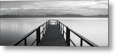 Pure State Of Mind Lake Tahoe Pier - Metal Print-Lake Tahoe Prints