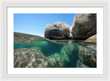 Refraction - Lake Tahoe Underwater by Brad Scott - Framed Print