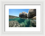 Refraction - Lake Tahoe Underwater by Brad Scott - Framed Print
