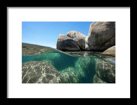 Refraction - Lake Tahoe Underwater by Brad Scott - Framed Print