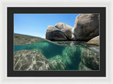 Refraction - Lake Tahoe Underwater by Brad Scott - Framed Print
