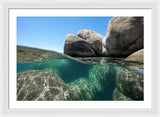Refraction - Lake Tahoe Underwater by Brad Scott - Framed Print