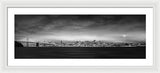 San Fransisco Cityscape Black And White Panorama - Framed Print