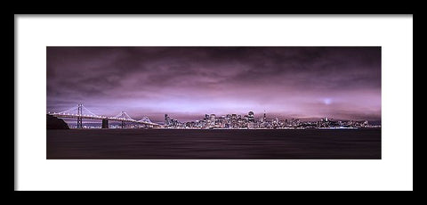 San Fransisco Cityscape Panorama by Brad Scott - Framed Print