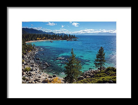 Sand Harbor Lookout By Brad Scott  - Framed Print