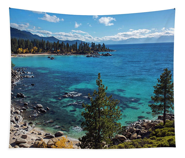 Sand Harbor Lookout By Brad Scott - Tapestry