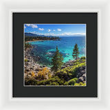 Sand Harbor Lookout By Brad Scott - Square - Framed Print