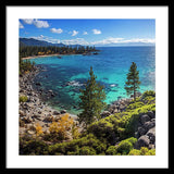 Sand Harbor Lookout By Brad Scott - Square - Framed Print