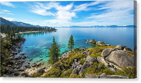 Sand Harbor Panoramic lookout - Canvas Print