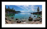 Secret Cove Aquas By Brad Scott - Framed Print