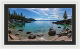 Secret Cove Aquas By Brad Scott - Framed Print