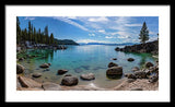 Secret Cove Aquas By Brad Scott - Framed Print