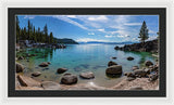 Secret Cove Aquas By Brad Scott - Framed Print