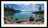 Secret Cove Aquas By Brad Scott - Framed Print