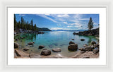 Secret Cove Aquas By Brad Scott - Framed Print