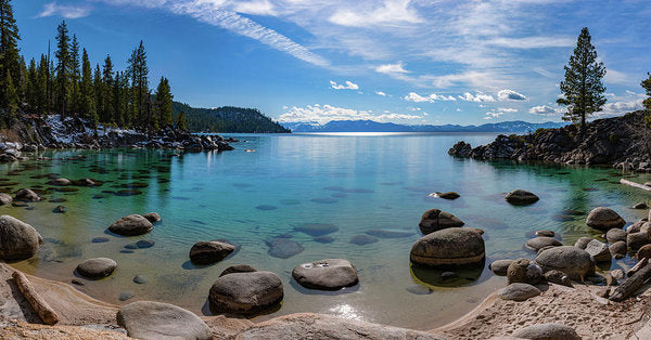 Secret Cove Aquas By Brad Scott - Art Print