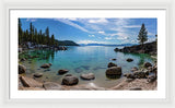 Secret Cove Aquas By Brad Scott - Framed Print
