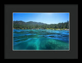 Secret Harbor and Below - Framed Print