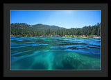 Secret Harbor and Below - Framed Print