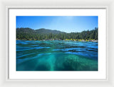 Secret Harbor and Below - Framed Print