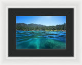 Secret Harbor and Below - Framed Print
