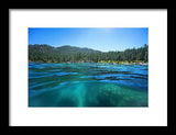 Secret Harbor and Below - Framed Print