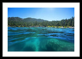 Secret Harbor and Below - Framed Print