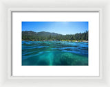 Secret Harbor and Below - Framed Print