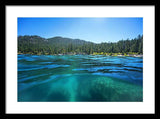 Secret Harbor and Below - Framed Print