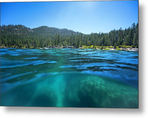 Secret Harbor and Below - Metal Print