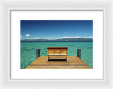 Sit with me on the West Shore - Framed Print