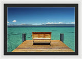 Sit with me on the West Shore - Framed Print