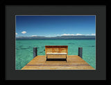 Sit with me on the West Shore - Framed Print