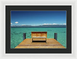 Sit with me on the West Shore - Framed Print