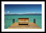 Sit with me on the West Shore - Framed Print