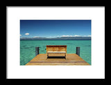 Sit with me on the West Shore - Framed Print