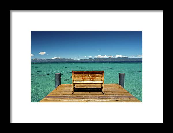 Sit with me on the West Shore - Framed Print