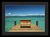 Sit with me on the West Shore - Framed Print