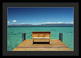 Sit with me on the West Shore - Framed Print