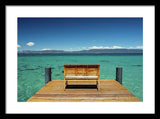 Sit with me on the West Shore - Framed Print