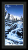 Snowy Falls By Brad Scott - Framed Print