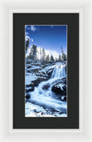 Snowy Falls By Brad Scott - Framed Print