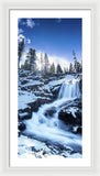 Snowy Falls By Brad Scott - Framed Print